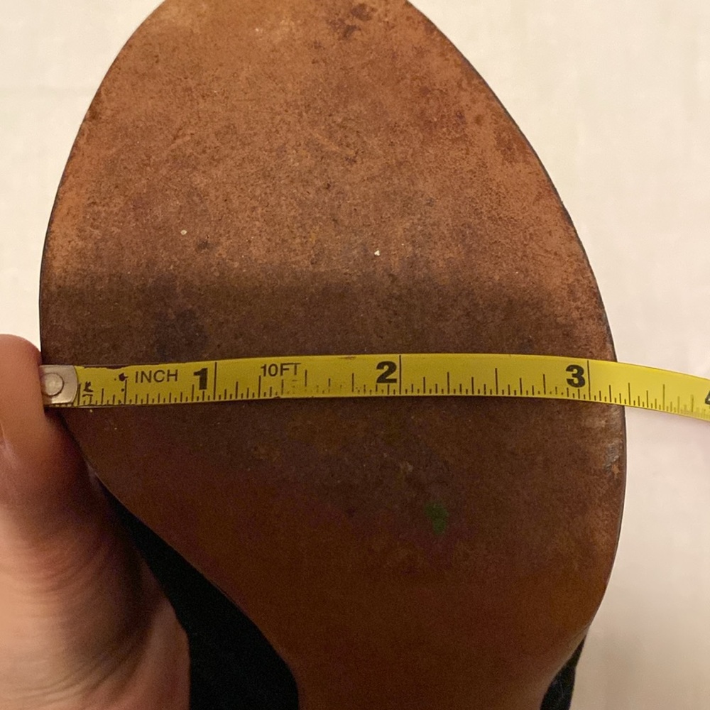1940s black slingback platforms - Picture 5 of 5